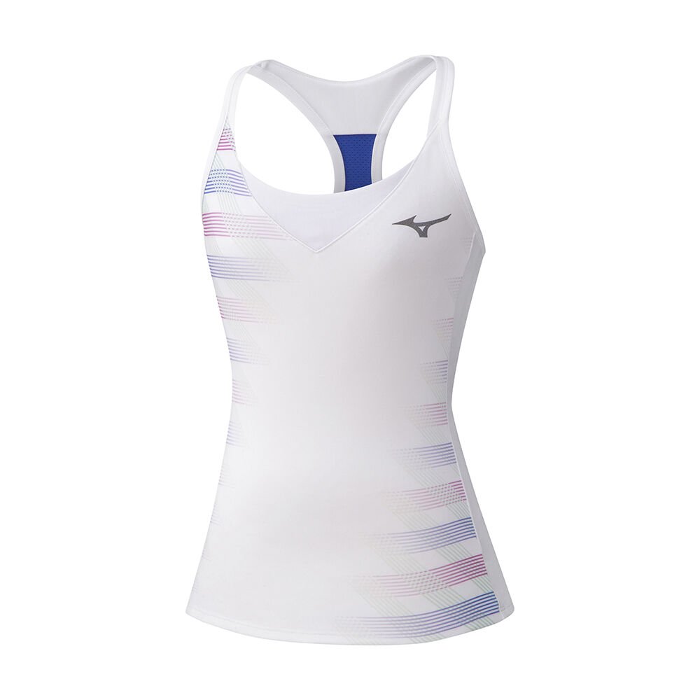 Damske Tank Top Mizuno Printed Biele Vypredaj ZEQX38605